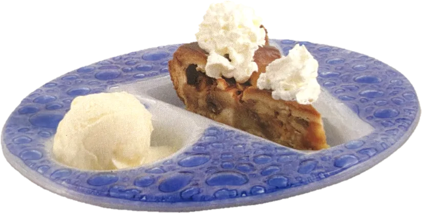 Appeltaart met roomijs