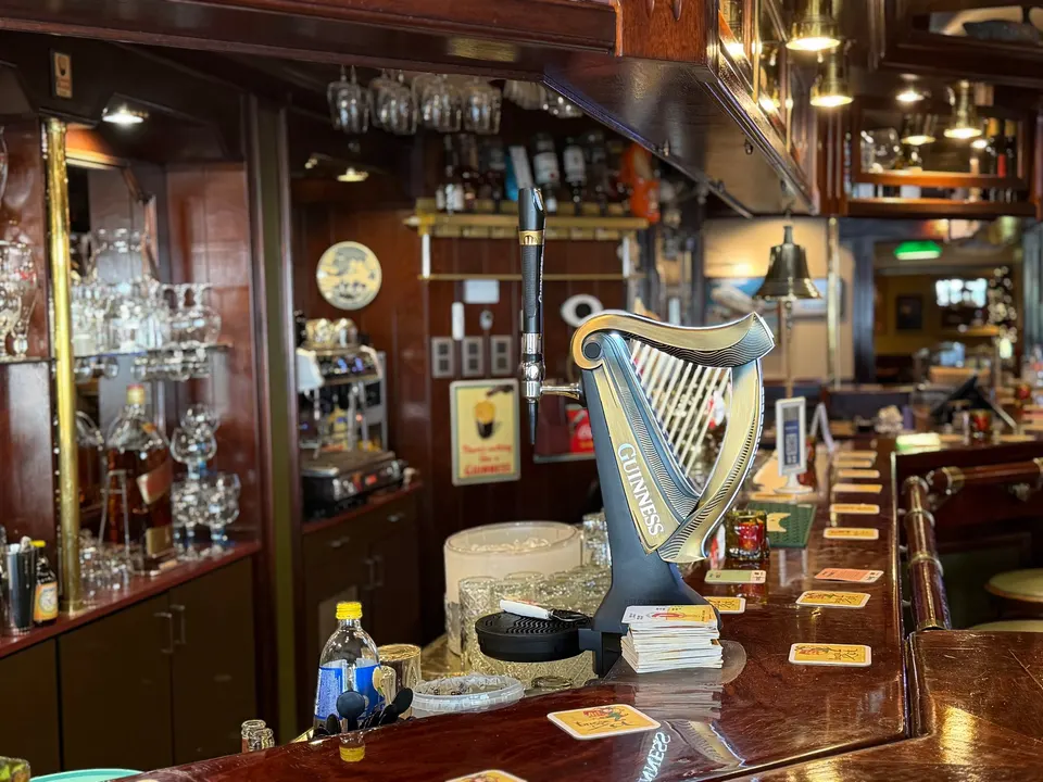 Guinness-tap aan de toog